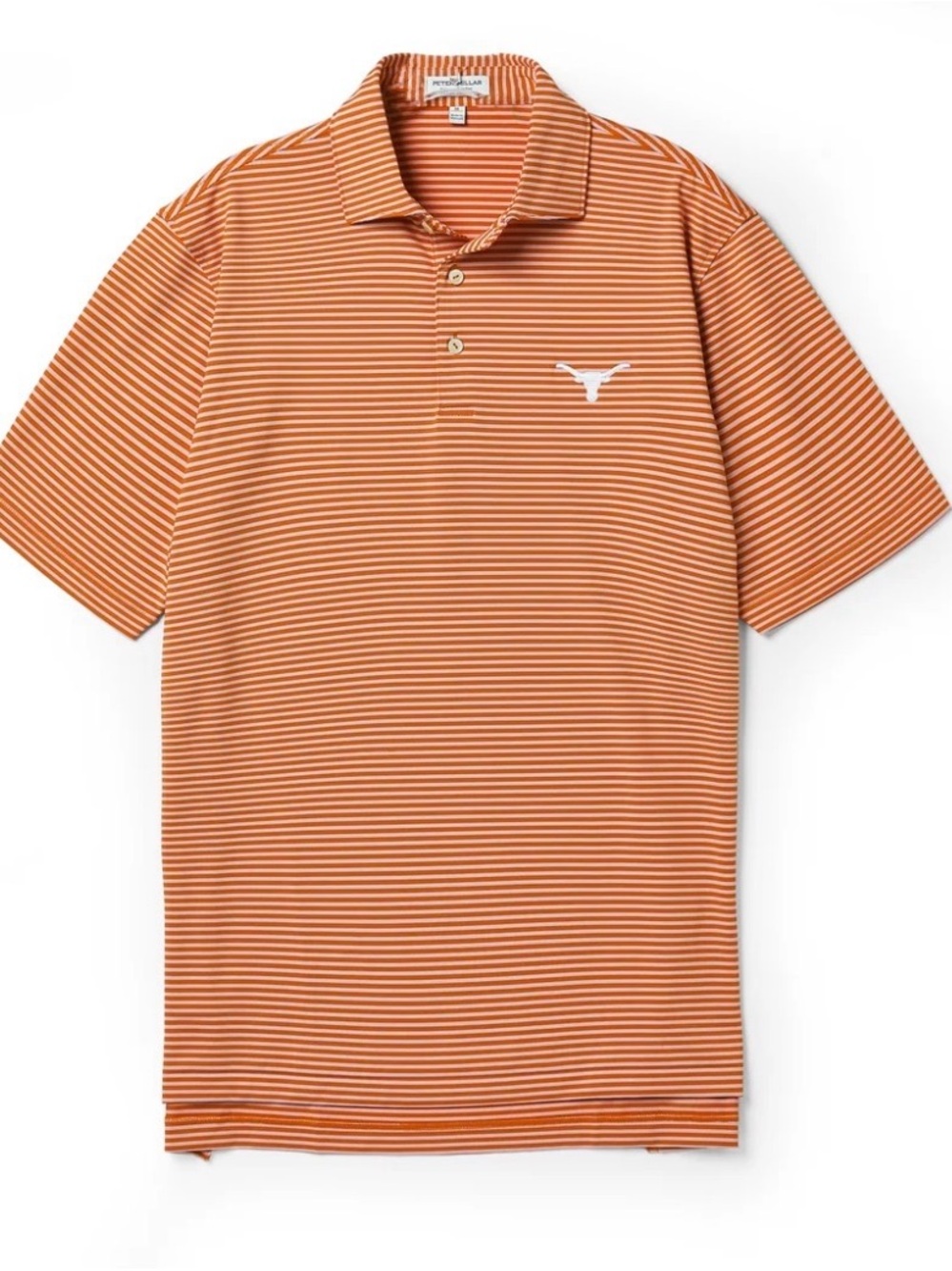 Excellent Condition Johnnie O’s Lyndon Stripe University of Texas Longhorns Polo